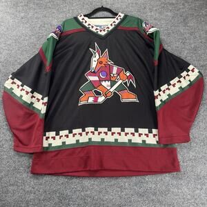 Vintage Phoenix Coyotes Starter Jersey Men’s XL Black Embroidered 90s Kachina